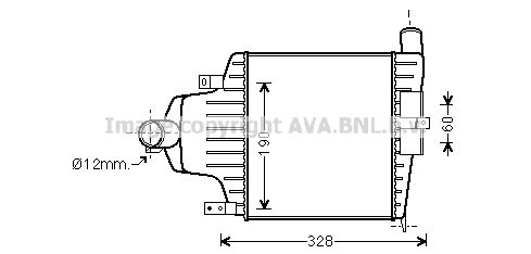 AVA QUALITY COOLING Интеркулер OL4415